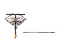 FISKARS UNIVERSAL RAKE + FANNED RAKE + QUIKFIT HANDLE