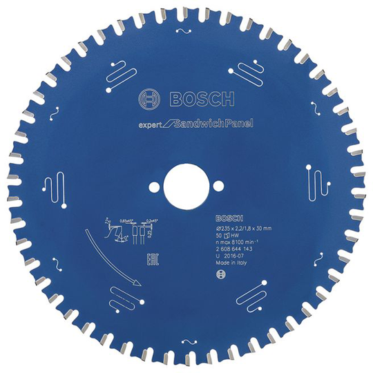 Bosch Rundsavsklinge 235x2,2x30mm 50t Exp Sandwich - 2608644143
