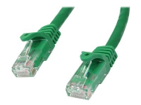 StarTech.com 1m CAT6 Ethernet Cable, 10 Gigabit Snagless RJ45 650MHz 100W PoE Patch Cord, CAT 6 10GbE UTP Network Cable w/Strain Relief, Green, Fluke