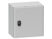 SCHNEIDER ELECTRIC Vægskab metal S3D, 800 x 600 x 200 mm HxBxD RAL7035 med montageplade, IP66, 1 låge