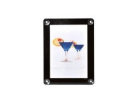 Plakat Ramme Securit A4 UV resistent Sort til vindue,6 stk/krt