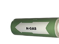 Rørmærkning 160mm x 10m - lys grøn *N-gas*