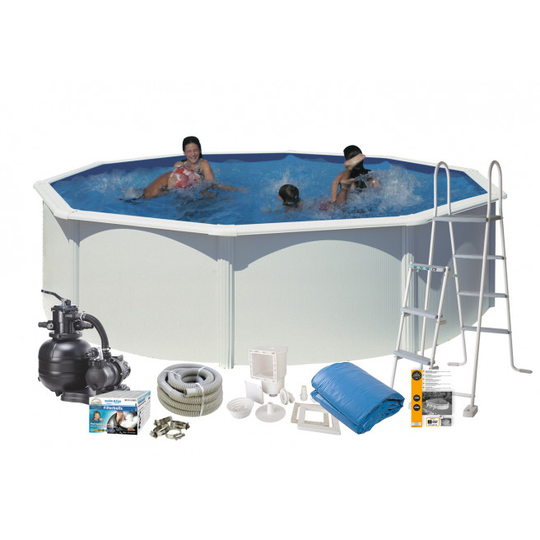 Swim & Fun Pool Basic 120 Ø460 cm Hvid - 2701