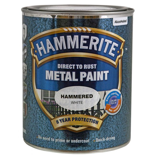 Hammerite Hammer-effekt Hvid - 750ml