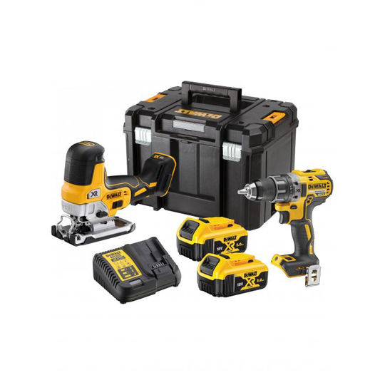 DeWALT 18V Sæt Kombokit Stiksav 2x5ah Dcd791 Dcs335 - DCK298P2T-QW
