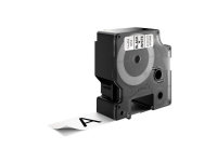 Labeltape DYMO® D1 sort på hvid 24mm x 7m