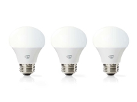 Nedis SmartLife, Smart pære, Hvid, Wi-Fi, LED, E27, Kold hvid, Varm hvid