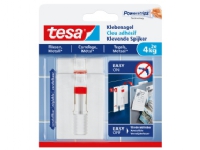 TESA 77767-00000-00, Indendørs, Universal krog, Hvid, Klæbestrimmel, 4 kg, Fliser og metal
