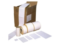 Termoetiket hvid ECO m/perf. 110x150mm 450stk/rul max Ø120 - (450 stk.)