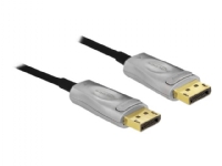Delock - DisplayPort kabel - DisplayPort (han) til DisplayPort (han) - DisplayPort 1.4 - 10 m - 8K UHD (7680 x 4320) support - sort