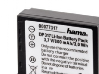 Hama DP 317 - Batteri - Li-Ion - 800 mAh - sort - for Panasonic Lumix DMC-TZ1