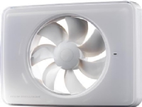 FRESH Ventilator Intellivent® 2.0, hvid med flere funktioner for tids,- hastigheds- og fugtstyring. Max. 134 m³/h, ø105-130 mm, IP44.