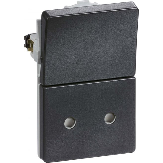 LK Fuga Stikkontakt Uden Jord 1 1/2 Modul, 2p Koksgrå - 501D81141L