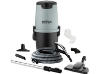 Centralstøvsuger Nilfisk Alt-i-1 250 Wireless+, pakkeløsning med Supreme 250 maskine, slangesæt 9 m Wireless+ samt rør og fittings.