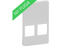 LK FUGA afdækning for Dataudtag for 2x Systimax RJ45, 112 modul, lysegrå