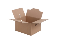 Standardkasse med håndtag, 1-lag, 492 x 392 x 284 mm, bundt a 30 stk.