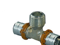 MLC pres T-stk nip.16-1/2-16 - til gulvvarme- og brugsvand- og radiatorsystemer
