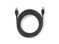 Nedis - Netværkskabel - RJ-45 (han) til RJ-45 (han) - 2 m - foldet uskærmet snoet par (F/UTP) - CAT 6 - formet, rund - antracit (sort)