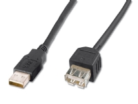 USB-forlængerkabel Digitus 2.0, sort, 1,8 m