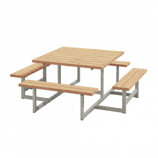 Plus Picnic Bord/Bænkesæt - 200 cm - Lærk - 188810-3
