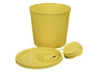 Kanylebøtte D900 1500 cc Ø137x125 mm Gul,100 stk/krt