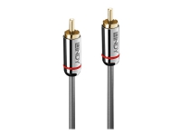 Lindy Cromo Line - Digital lydkabel (koaksial) - RCA han til RCA han - 50 cm - antracit (sort) - rund
