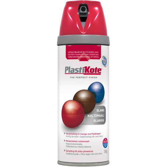Plasti-kote Twist, Blank 21107 - Postrød 400ml