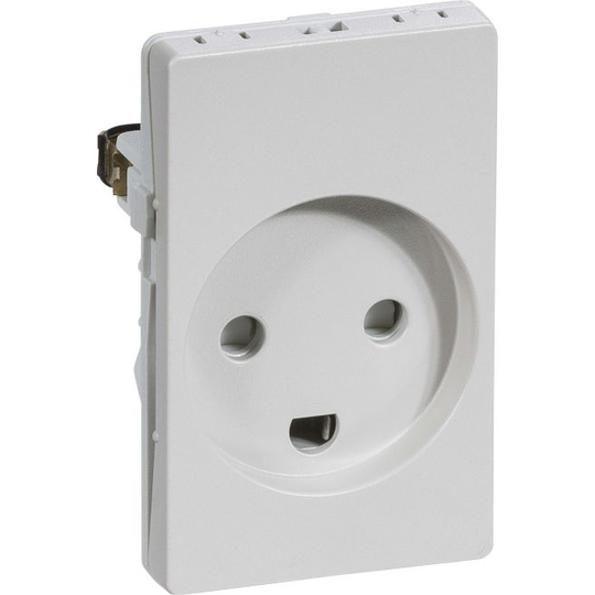LK Fuga Stikkontakt Med Jord 1 1/2 Modul Koksgrå - 501D86111L