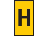 HELLERMANNTYTON Ledningsmærke W1 gul mærke: H fra 0,5-1,5 mm² diameter 2,0-2,8 mm plade med 200 stk