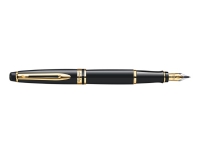 Waterman Expert, Sort, Blå, Rustfrit stål, Mellem, Ambidextrous, Kasse