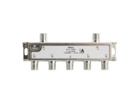 Triax SCS 6, Kabelfordeler, 75 ohm (O), 5 - 2400 Mhz, Sølv, Hvid, Hunstik/Hunstik, 16,5 dB