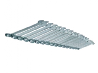 Cimco 11 2500, 6,7,8,9,10,11,12,13,14,15,16,17,18,19,20,21,22 mm, Krom, Krom-vanadium-stål, Krom, Blank, 17 stk