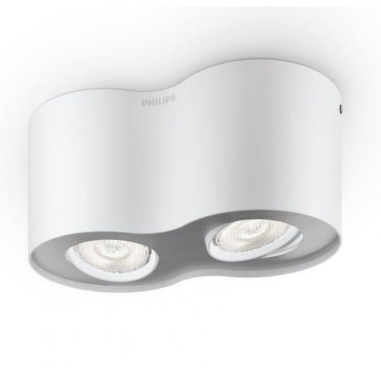 Philips Phase Plate/spiral Hvid 2x4.5w - VAREN ER UDGÅET