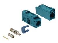 Delock FAKRA Z jack 25 mm (long) for crimping - Modular indlæg - FAKRA Z - RAL 5021, vandblå