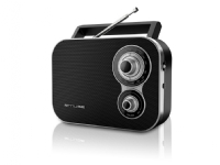 Muse M-051 R, Bærbar, Analog, FM,MW, 3,5 mm, Sort, Dreje