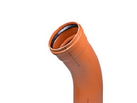 PVC-bøjning 45° 250mm - Wavin