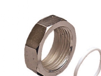Uponor slutmuf med pakning 1 - forkromet messing UPONOR