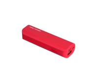 RealPower PB-2600, 2600 mAh, Lithium-Ion (Li-Ion), Rød