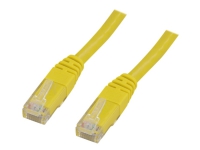 DELTACO - Patchkabel - RJ-45 (han) til RJ-45 (han) - 15 m - UTP - CAT 6 - gul