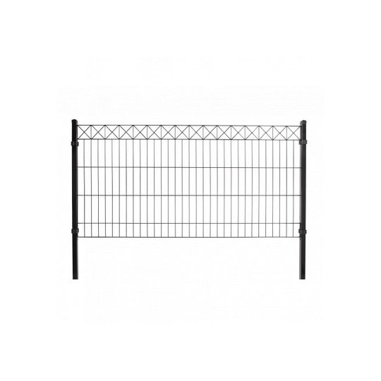 Panelhegn M/ Deko "X" Sort 100x200 Cm