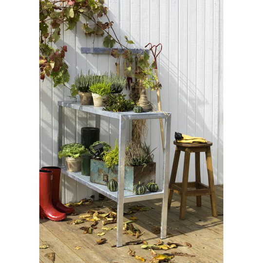 Plus Cubic Plantebord 40x110 cm galvaniseret stål 17943-1