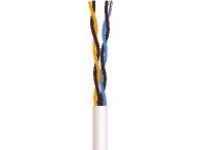 NEXANS Signalkabel, halogenfri 2x2x0,6 mm PT hvid spole, kabeldiameter 5,0 mm - (100 meter)