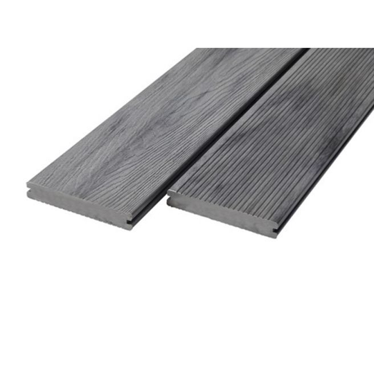 Wimex WPC Glyngøre Superb - Komposit terrassebrædder 22 x 140 x 3600 Shield massiv GreyMix