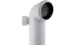 GEBERIT toiletbøjn 90gr. hvid - ekstra tilslutning til venstre, 110mm, 50mm, Alpin-hvid