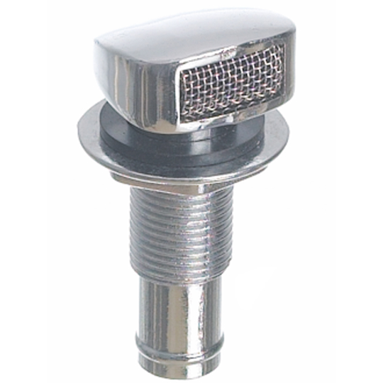 Tankudluftning Lige, Ø:16mm Tilslutning, 22mm Hålmått