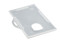 ID-kort-holder liggende plast transparrent - (10 stk.)