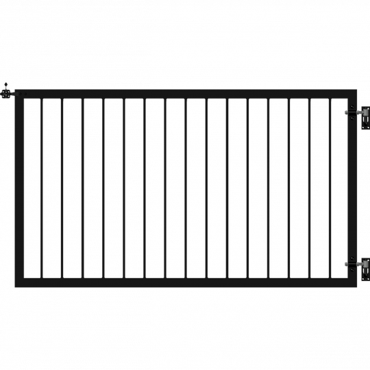 Plus Basic Bred låge - 150×85 cm - Sort - 17557-15