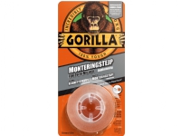 Gorilla dobbelt klæbende monteringstape 25,4 mm x 152 cm