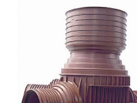 Rense-insp.brønd 425-250mm T4 - lige gennemløb og H. tilløb. Uponor PP