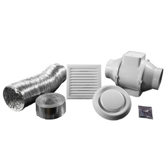 Duka Kit Komplet Med Kanalventilator El 100tt